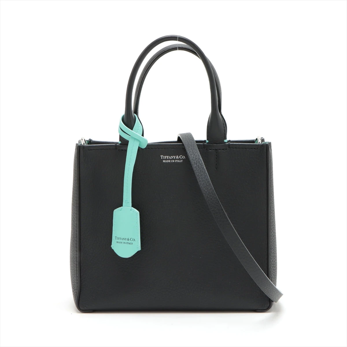 TIFFANY&Co. ティファニー ショルダーバッグ レザー ブラック