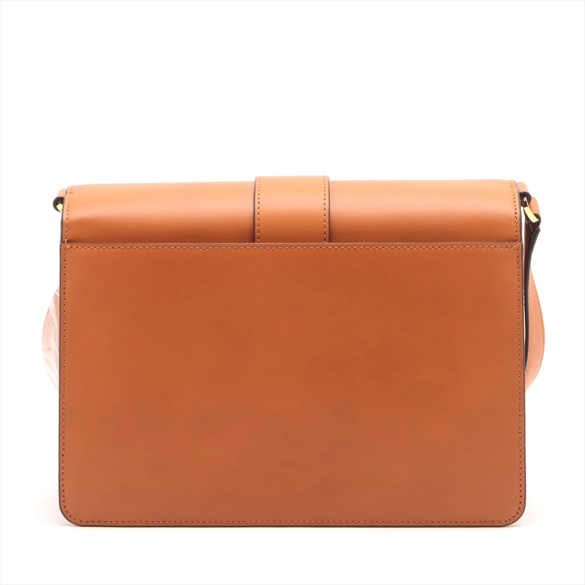 MCM ブラウンレザーショルダーバッグ ショルダーバッグ 皮革 レザー ロゴ 茶 ブラウン（2024/10/24