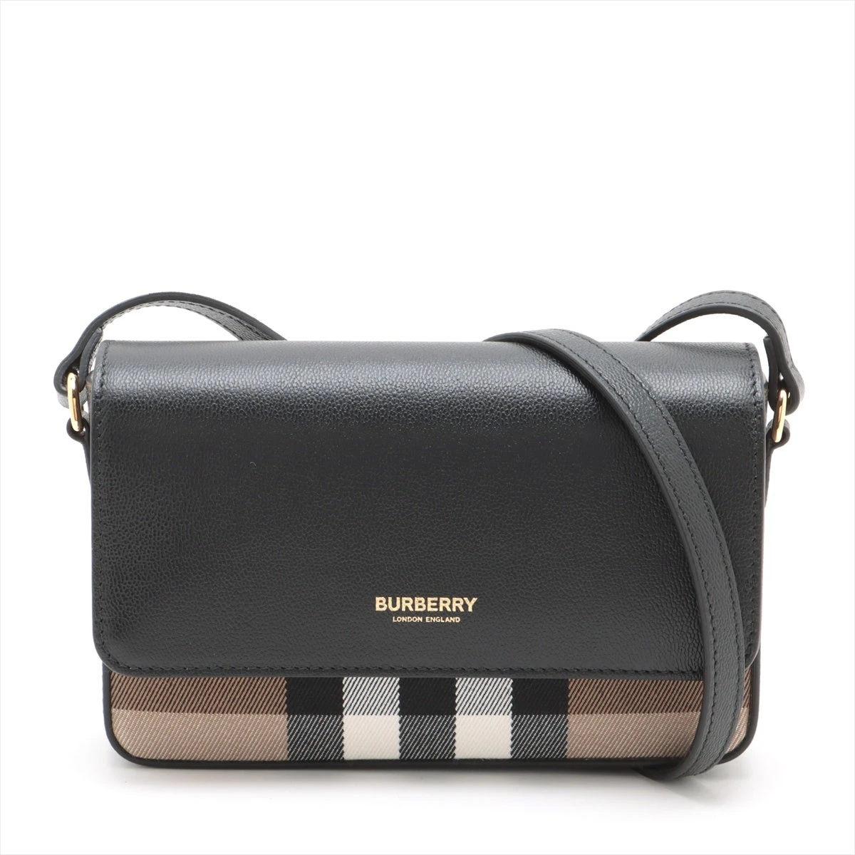 BURBERRY ショルダーバッグ ベージュ/ブラック Burberry ショルダーバッグ ベージュ/ブラック 【公式通販】