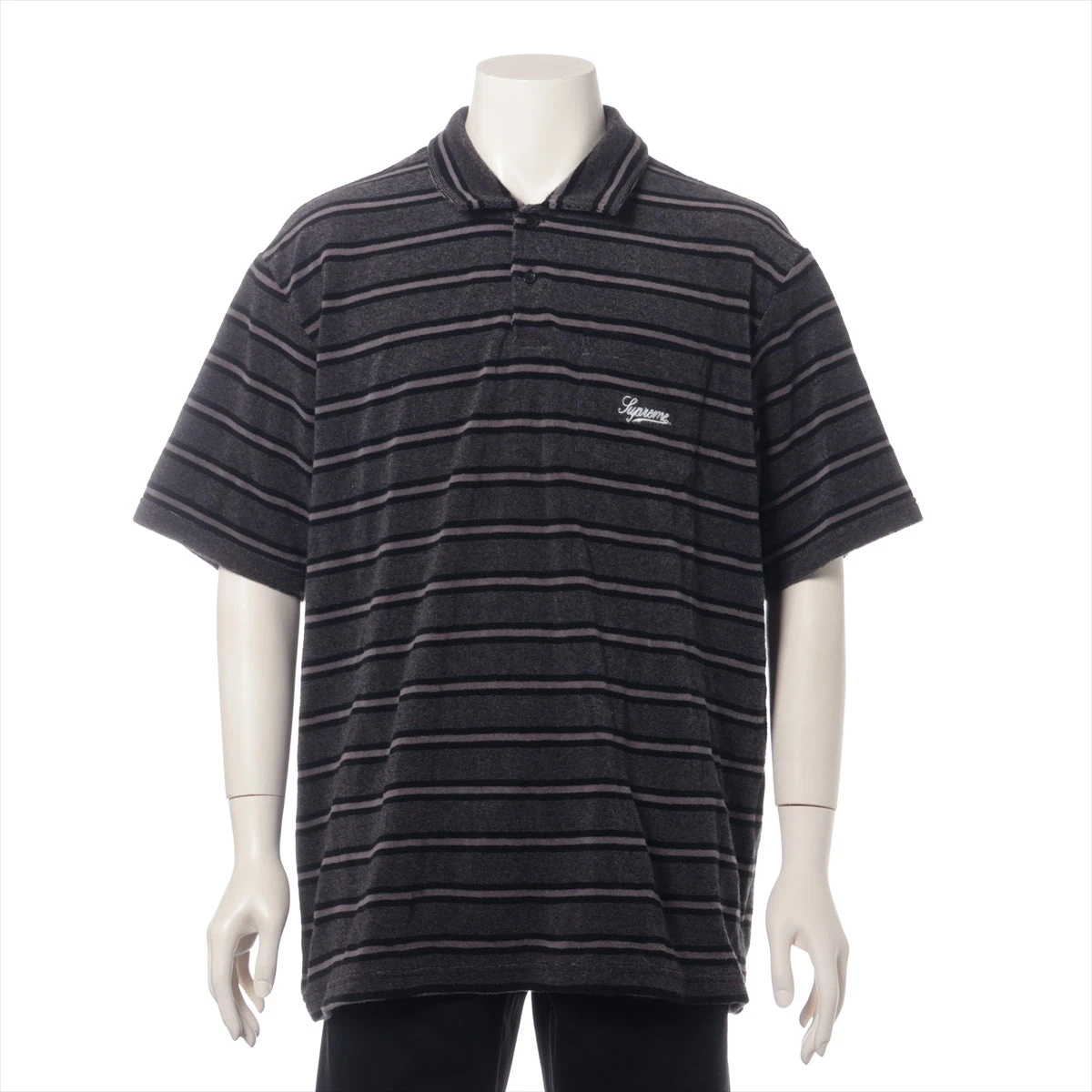 シュプリーム コットン L ブラック メンズ その他トップス