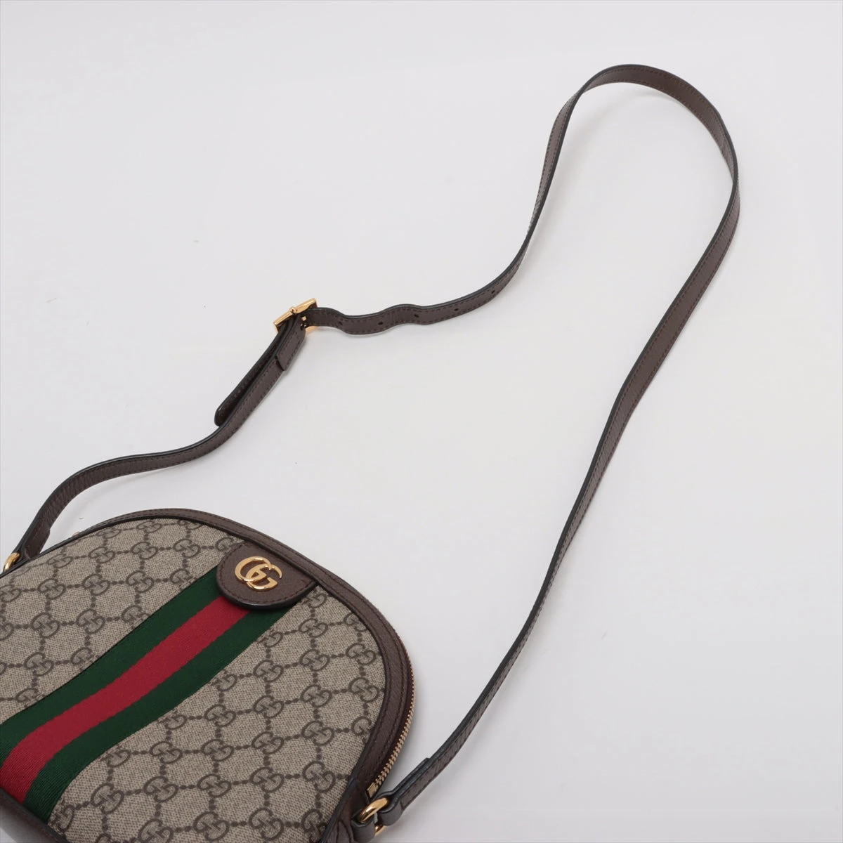 グッチ GGスプリーム オフィディア PVC×レザー ショルダーバッグ  