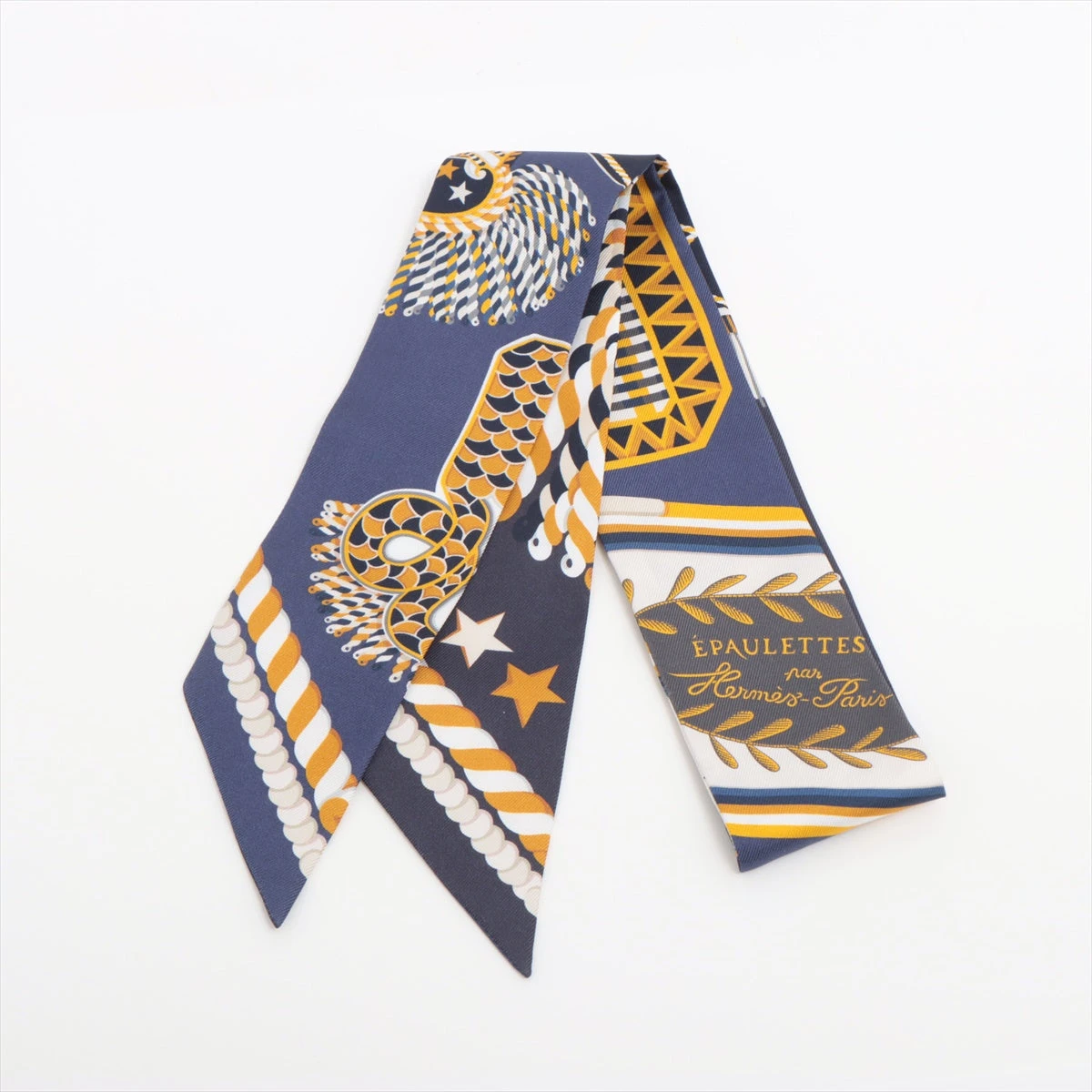 【新品未使用】HERMES ツイリー　EPAULETTES DE GALA エルメス ツイリー EPAULETTES DE GALA 式典肩章 スカーフ シルク