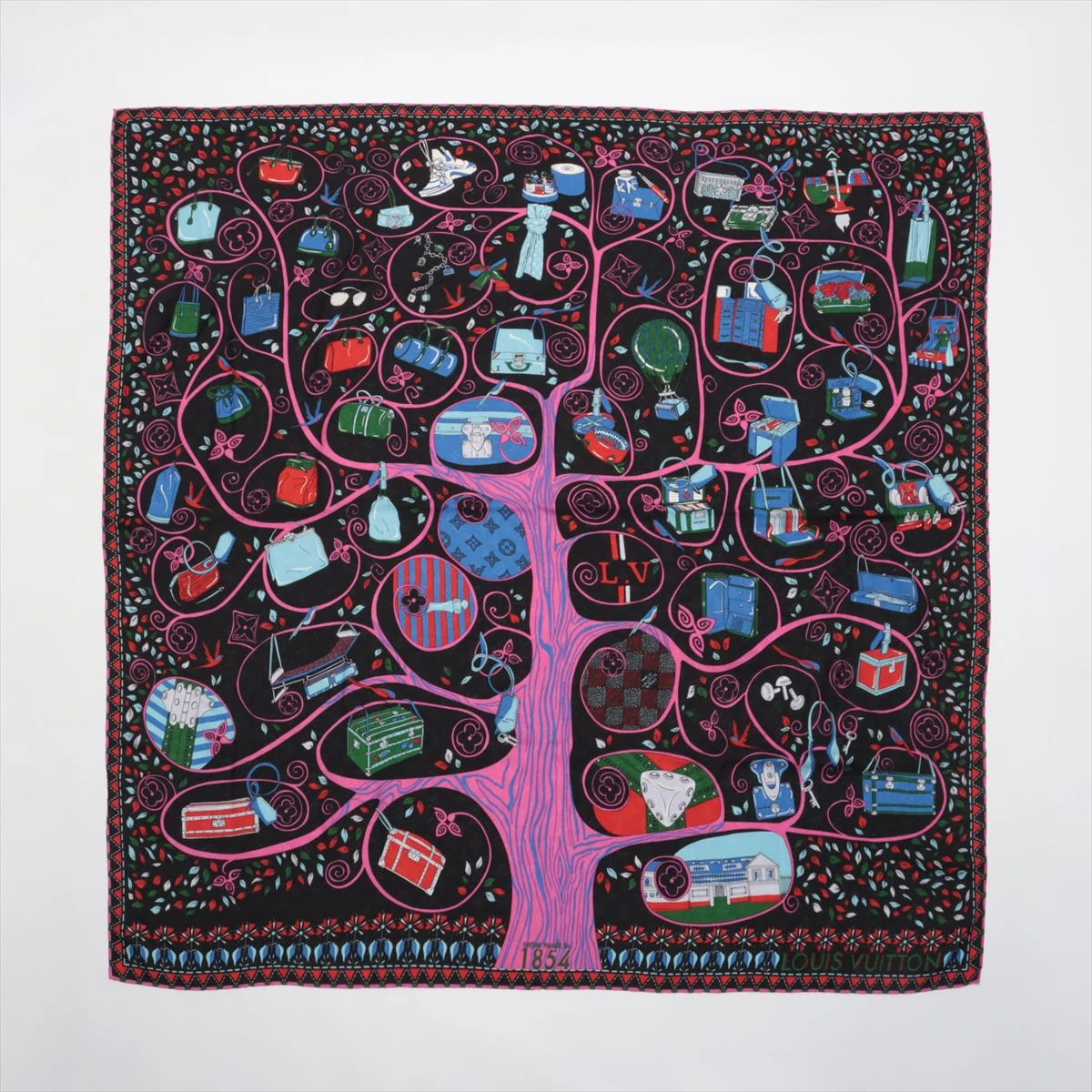 極美品✨ルイヴィトン バンドーBB スカーフ バンダナ パープル LOUIS