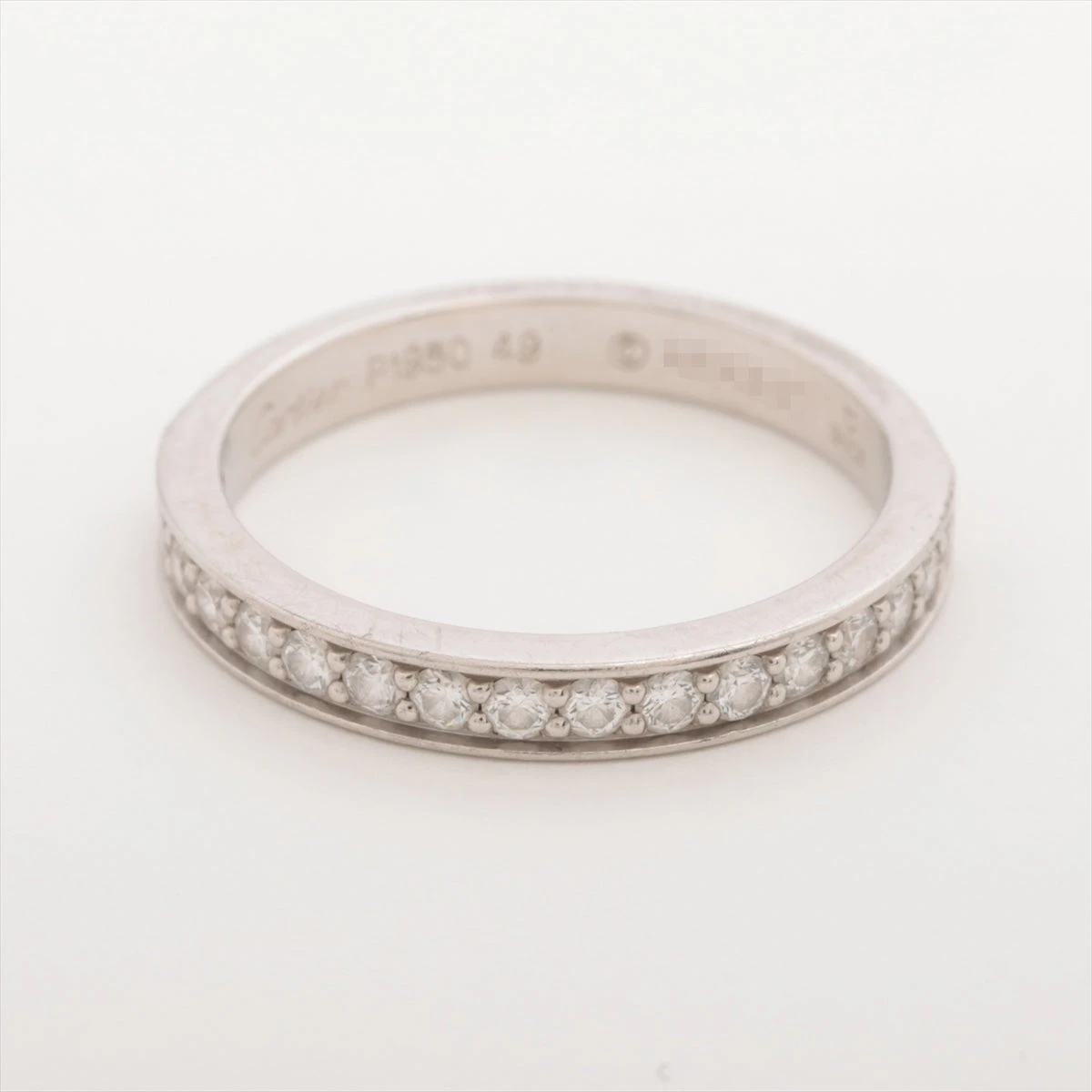 カルティエ ハーフエタニティー ダイヤモンド リング Pt950 ♯49