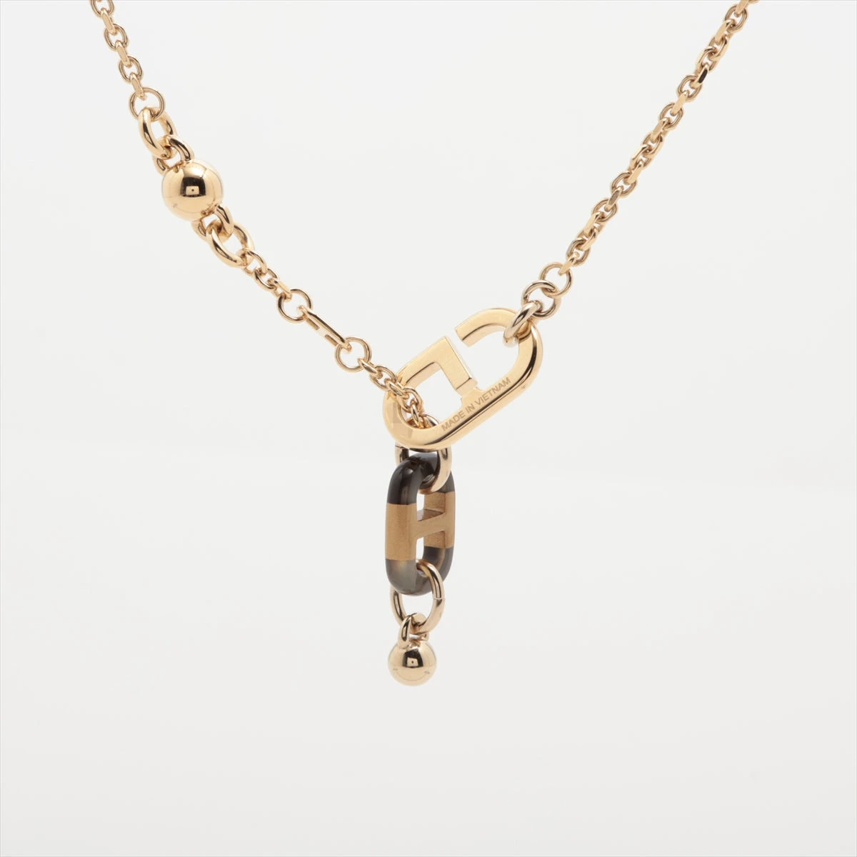 エルメス シュル・メールPMネックレスGP メッキ ゴールド