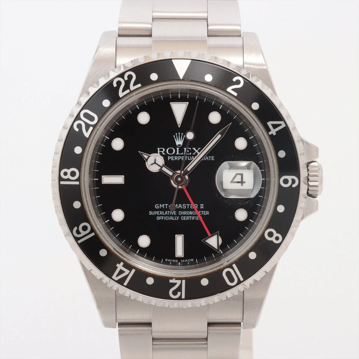 ロレックス コマ 16710 GMT マスター ss  ステンレス ROLEX GMTマスターII ロレックス 時計 メンズ ペプシ 黒文字盤 自動巻