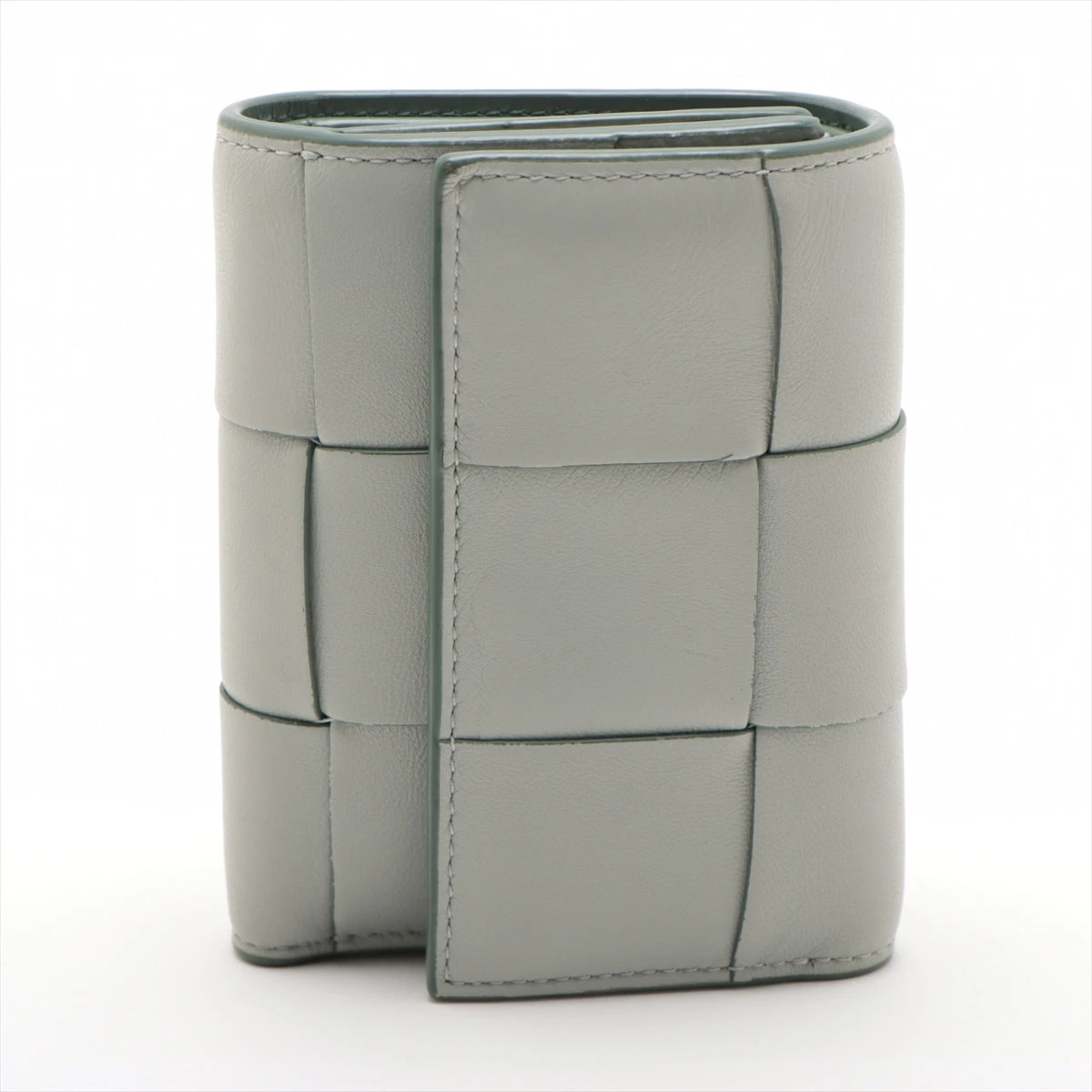 ボッテガヴェネタ マキシイントレチャート レザー コンパクト  