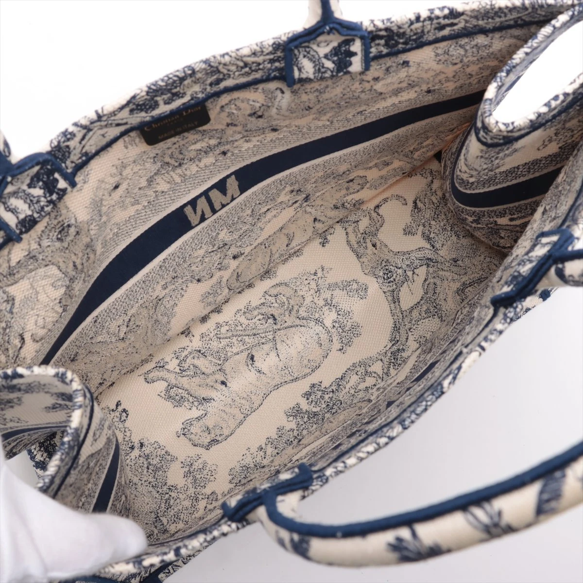 ブックトートバッグ クリスチャンディオール ブックトート ラージ キャンバス トート