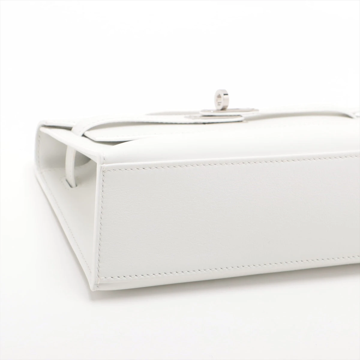 エルメス ポシェットケリー ヴォースイフト ニューホワイト シルバー