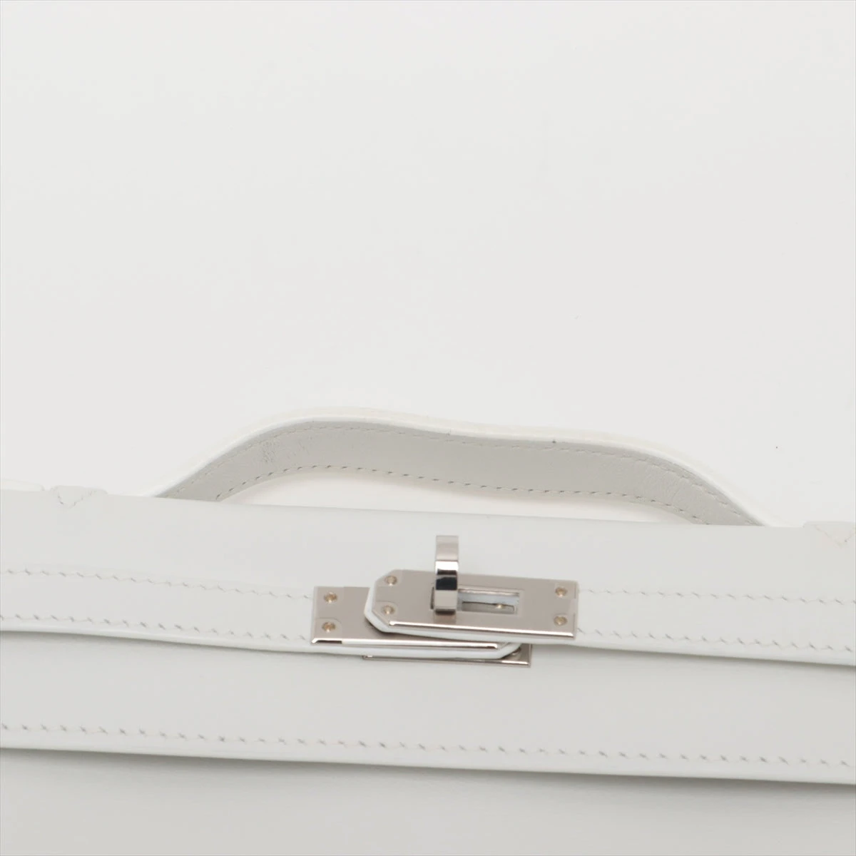 エルメス ポシェットケリー ヴォースイフト ニューホワイト シルバー