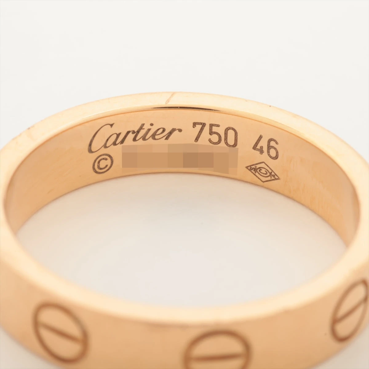 カルティエ ミニラブ リング 750(PG) 3.4g 46 A3463030｜中古ブランド 