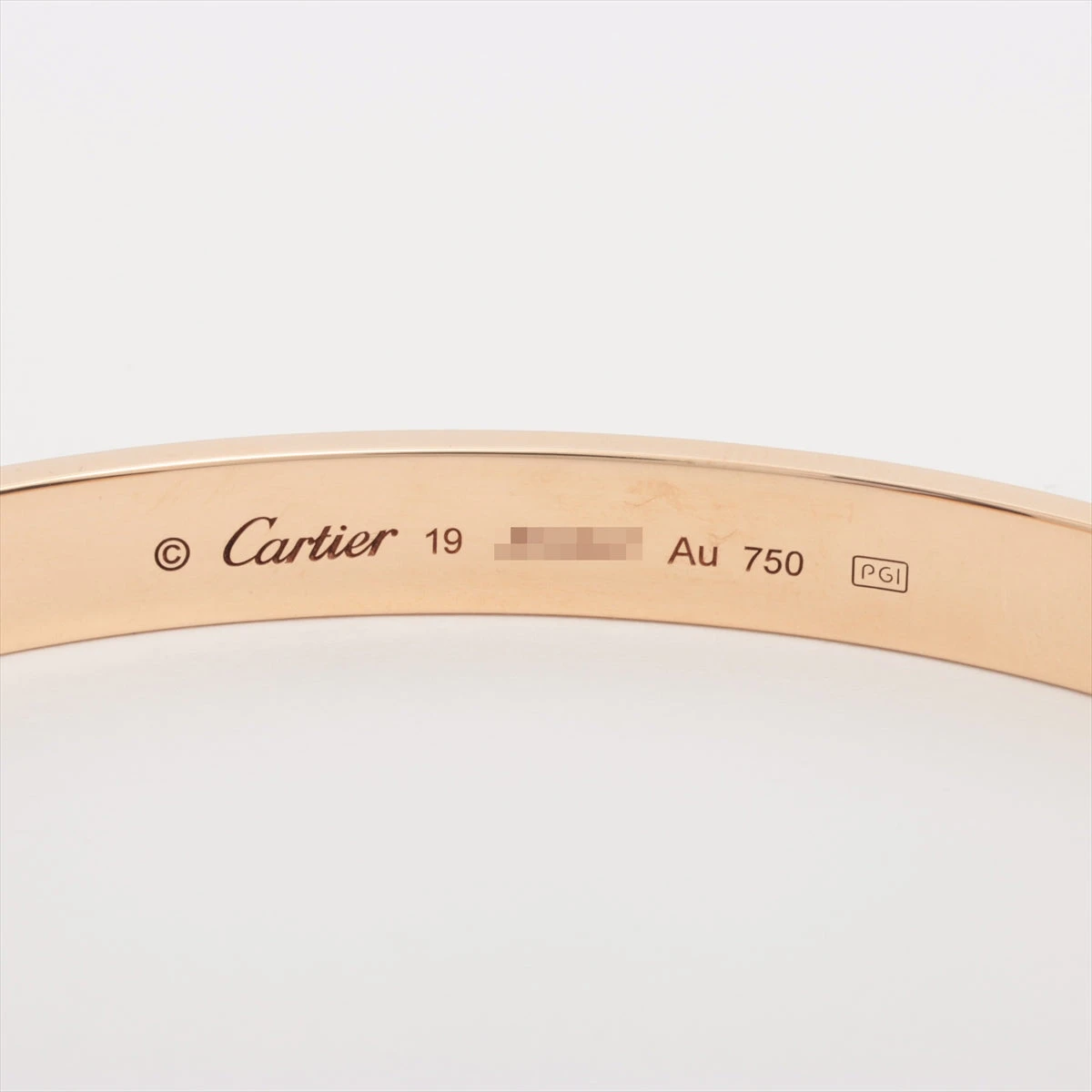 カルティエ ラブ オープンバングル ブレスレット 750(YG) 25.8g 19  