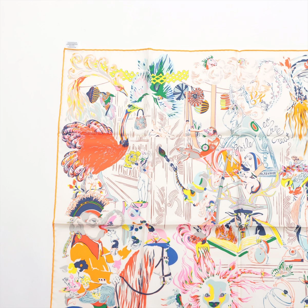 エルメス カレ90 Emile et Une Nuit エミールの夜 スカーフ シルク