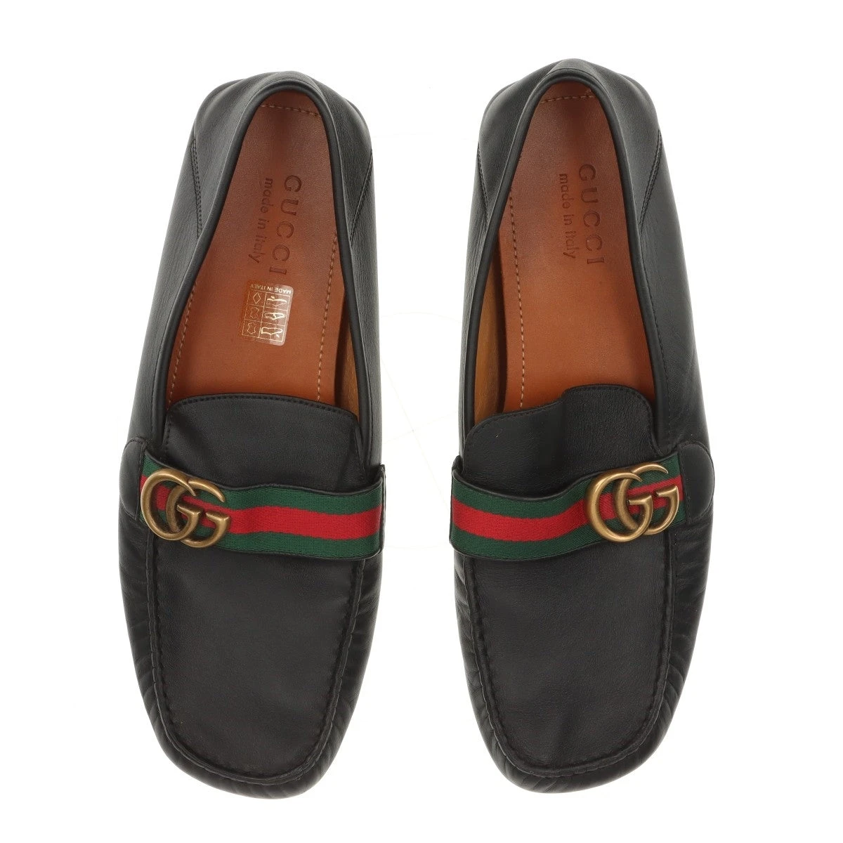 グッチ GGマーモント レザー ドライビングシューズ 10 メンズ