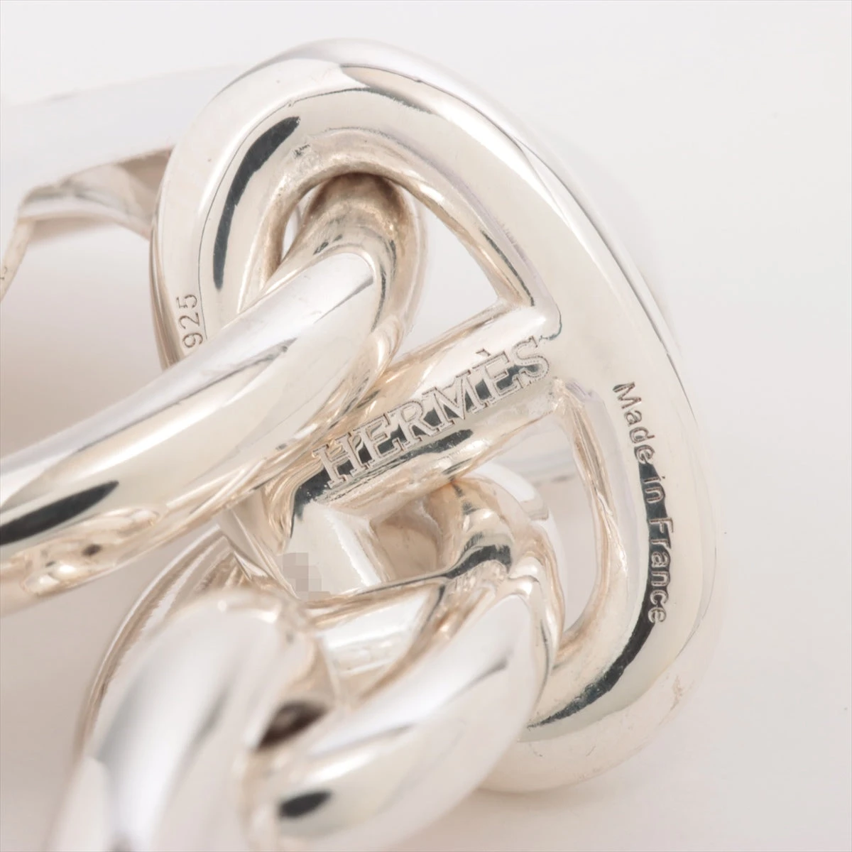 エルメス シェーヌダンクルMM ブレスレット 16コマ 925 シルバー