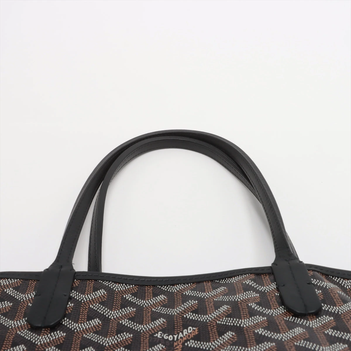 ゴヤール アンジュ ミニ PVC×レザー ショルダーバッグ ブラック