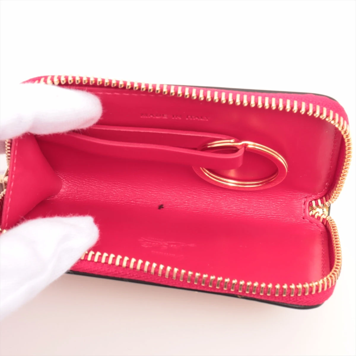 キーケース ブラック ゴールドスタッズ Christian Louboutin クリスチャン ルブタン好きなかた♪ クリスチャンルブタン キー&frasl;コインケース スタッズ レザー ゴールド