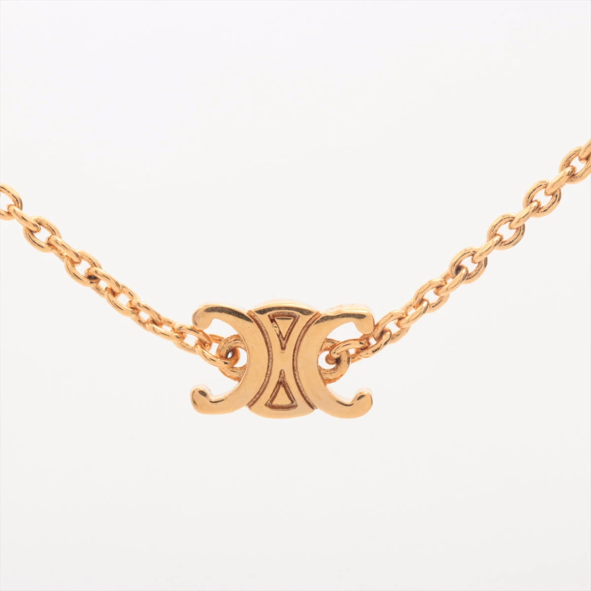 セリーヌ ミニトリオンフ ネックレス GP ゴールド A3454362｜中古