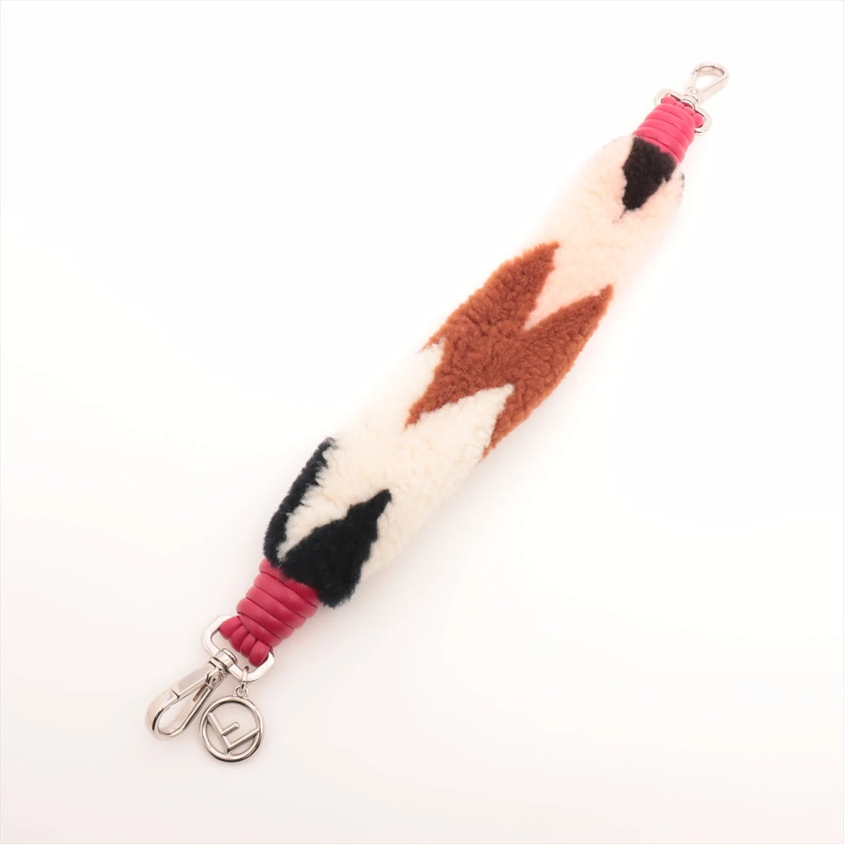 美品✨ フェンディ ミニストラップユー ショルダーストラップ レザー ロゴ フェンディ ミニストラップユー ショルダーストラップ レザー×GP