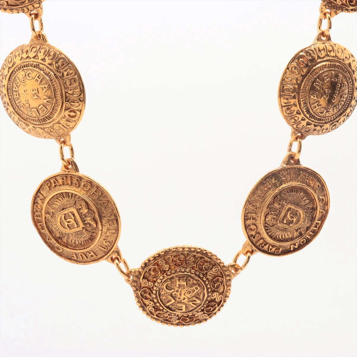 シャネル 31 RUE CAMBON ネックレス GP ゴールド コインモチーフ  A3453401｜中古ブランド品・ブランド古着通販｜ALLU（アリュー）