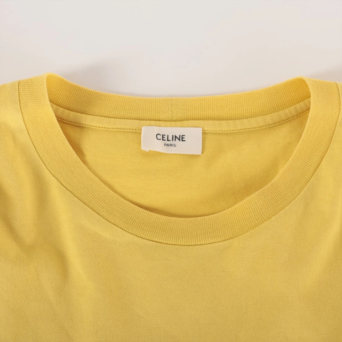 セリーヌ エディ期 コットン Tシャツ XS レディース イエロー