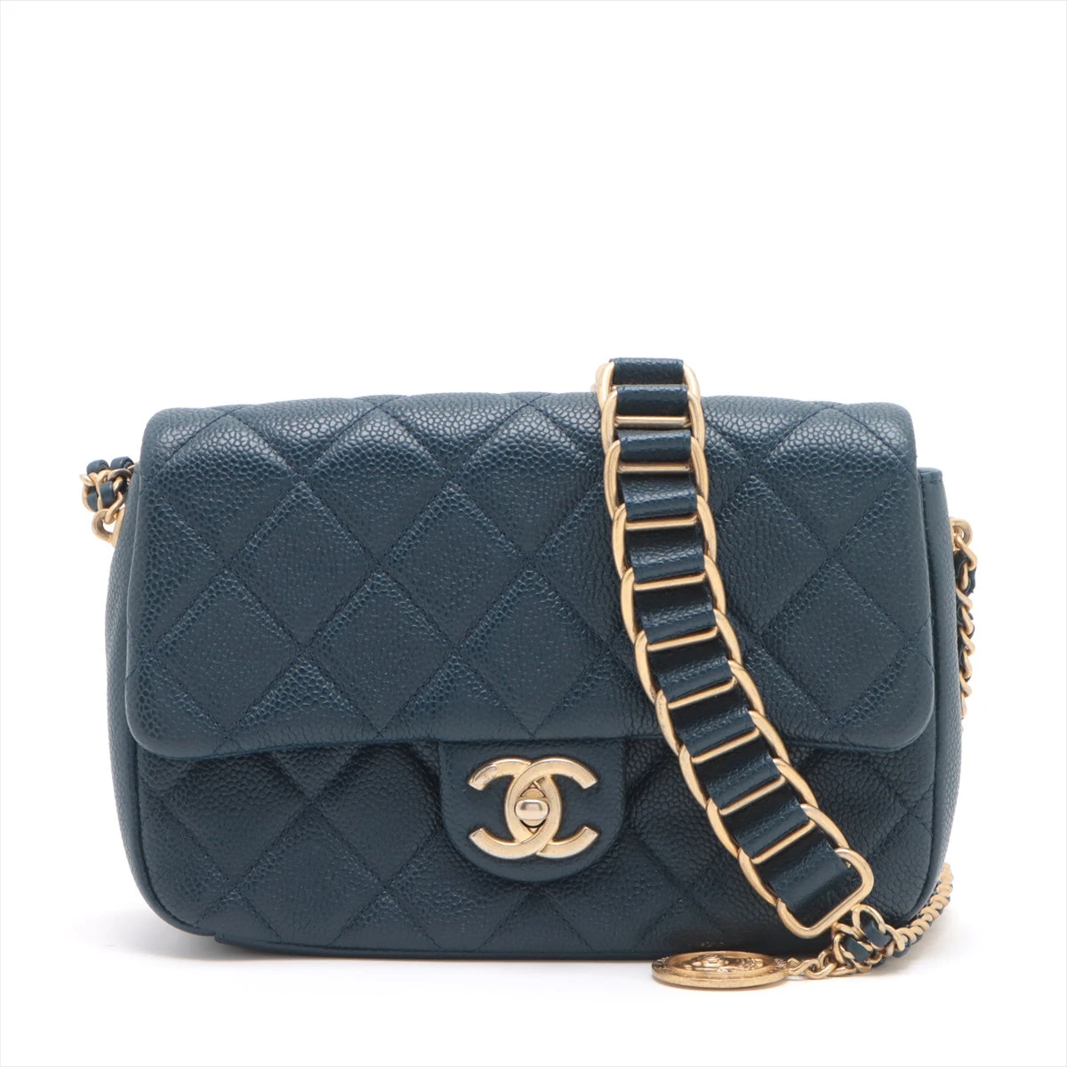 シャネル マトラッセ キャビアスキン チェーンショルダーバッグ  