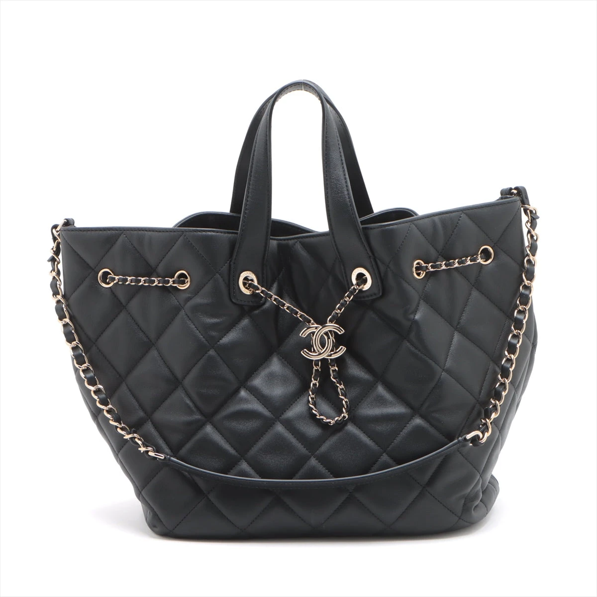 シャネル CHANEL マトラッセ 巾着型 チェーン ショルダーバッグ A98740