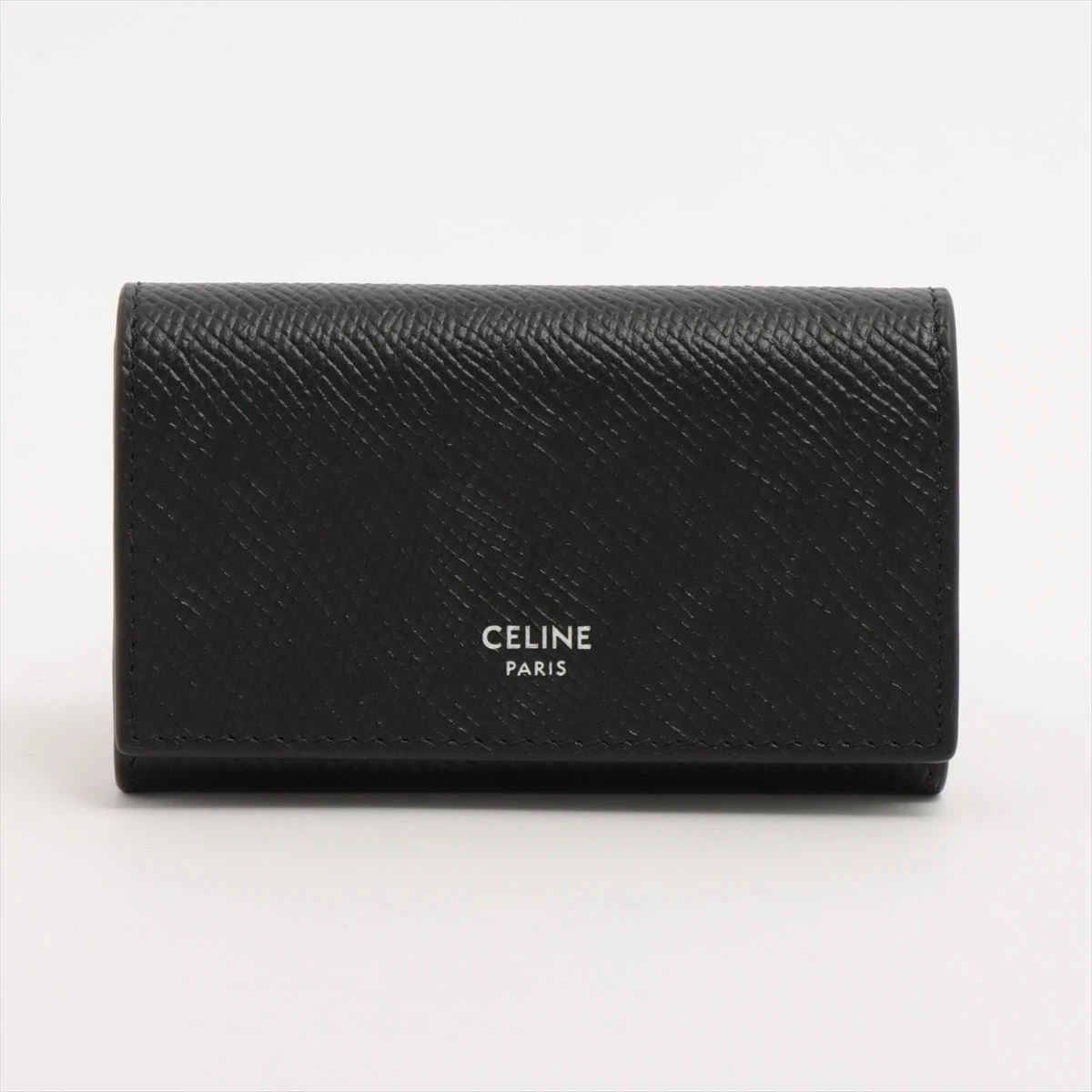 CELINE/セリーヌ】 馬車ロゴ金具 コインケース レザー ブラック