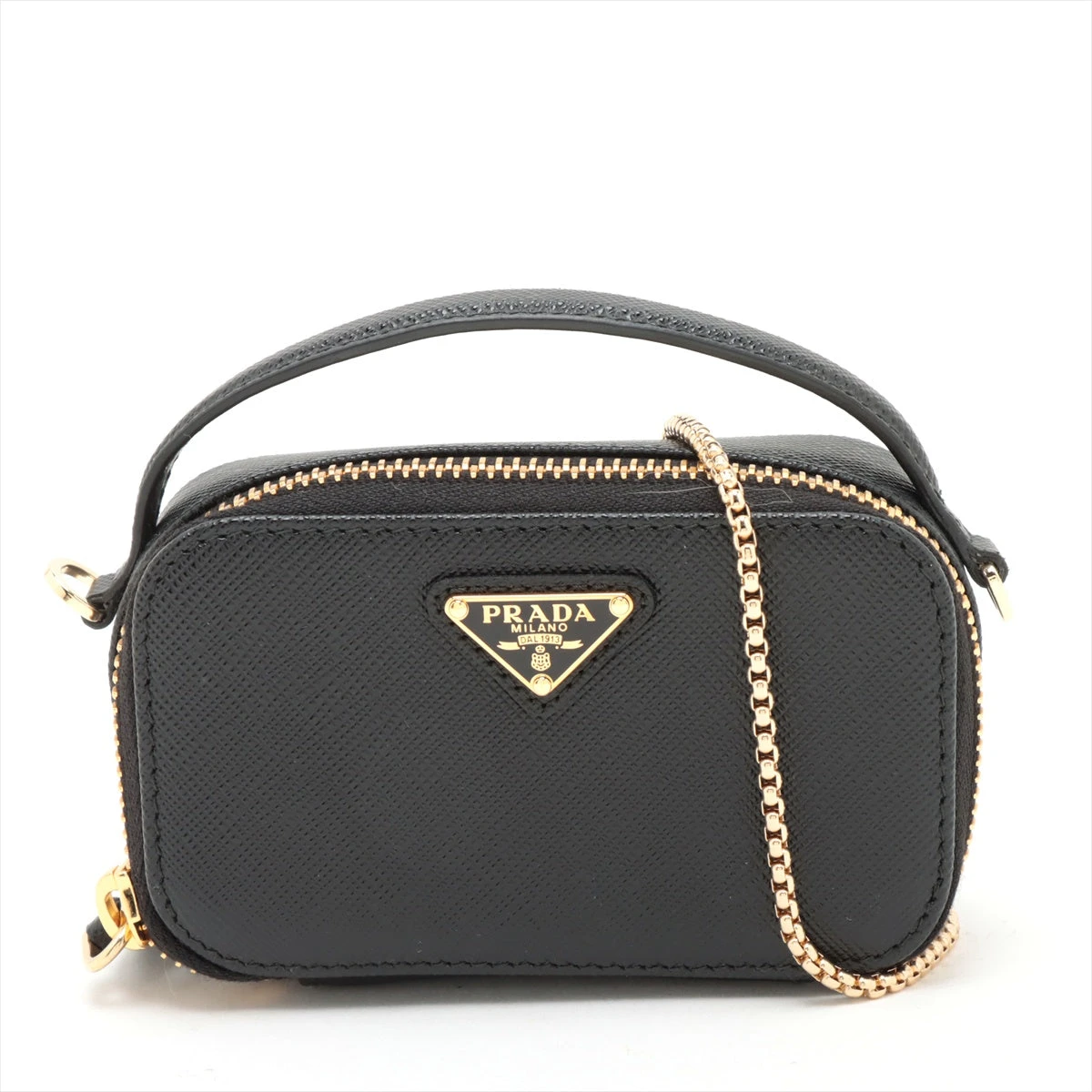 未使用 プラダ PRADA 持ち上げ サフィアーノ レザー パンプス ヒール 36 白 