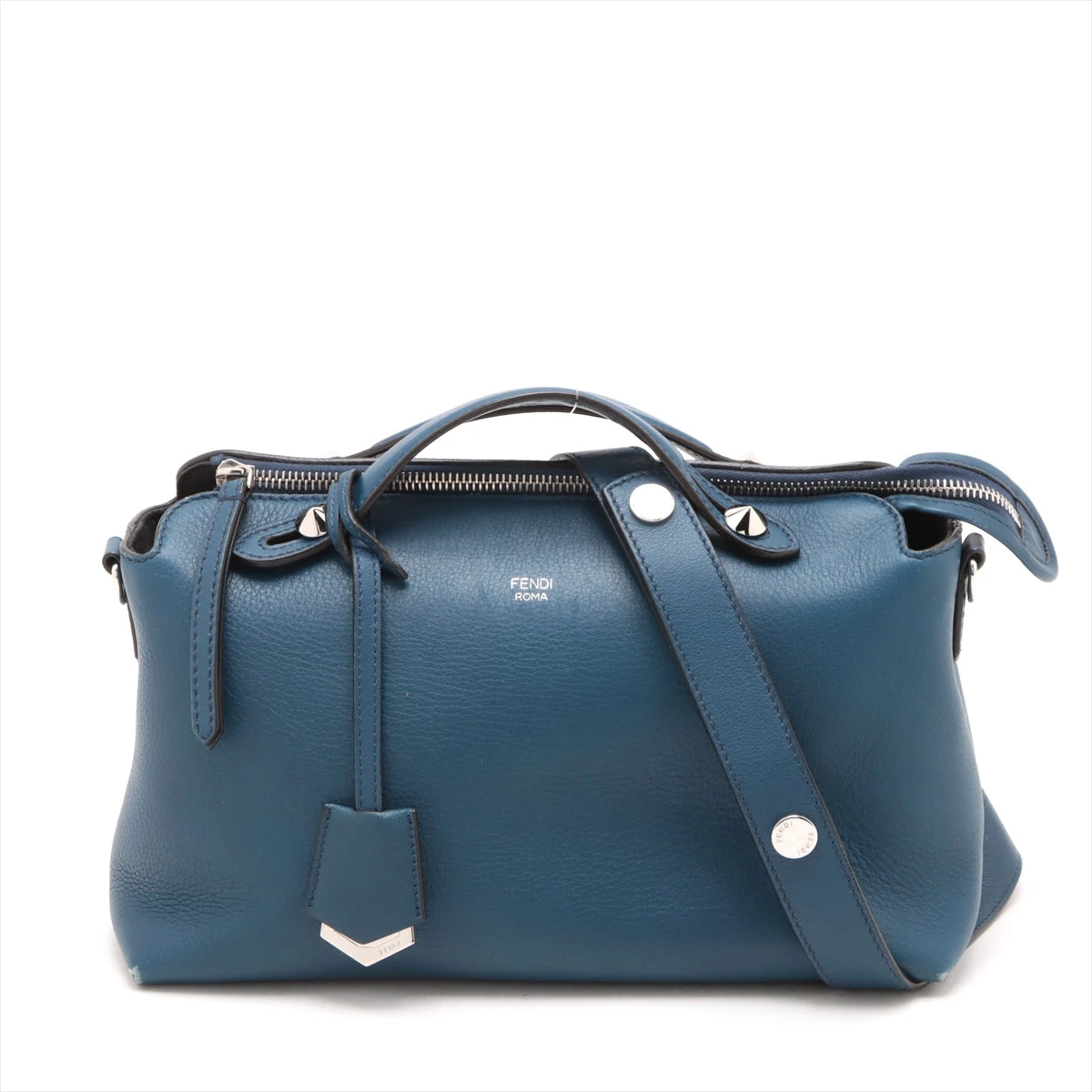 FENDI フェンディバイザウェイネイビーブルーハンドバッグ フェンディ
