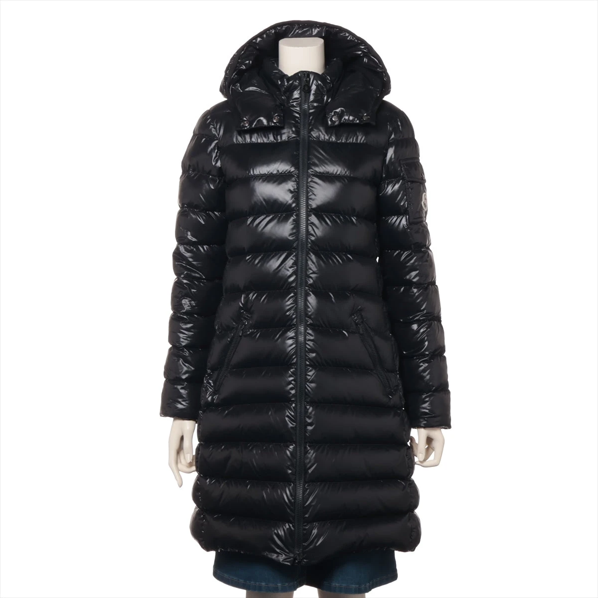 キッズ MONCLER 黒 ダウンコート フード取り外し可 【公式通販】
