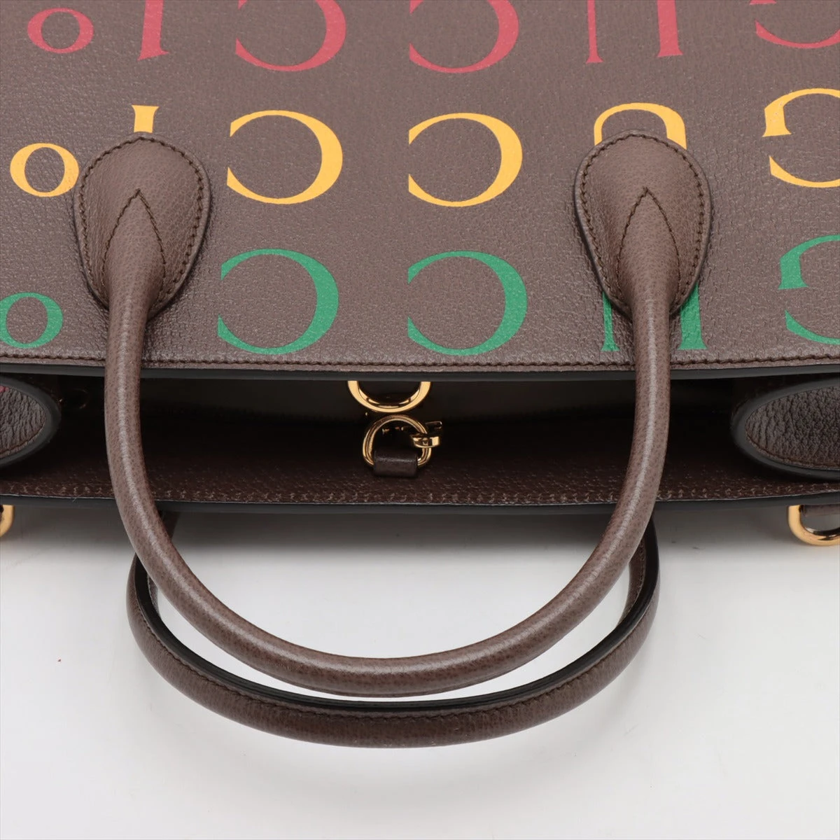 未使用級 グッチ レザー ブラウン ロゴ 100周年記念 680956 GUCCI - 未使用級 グッチ レザー ブラウン ロゴ 100周年記念 680956 の