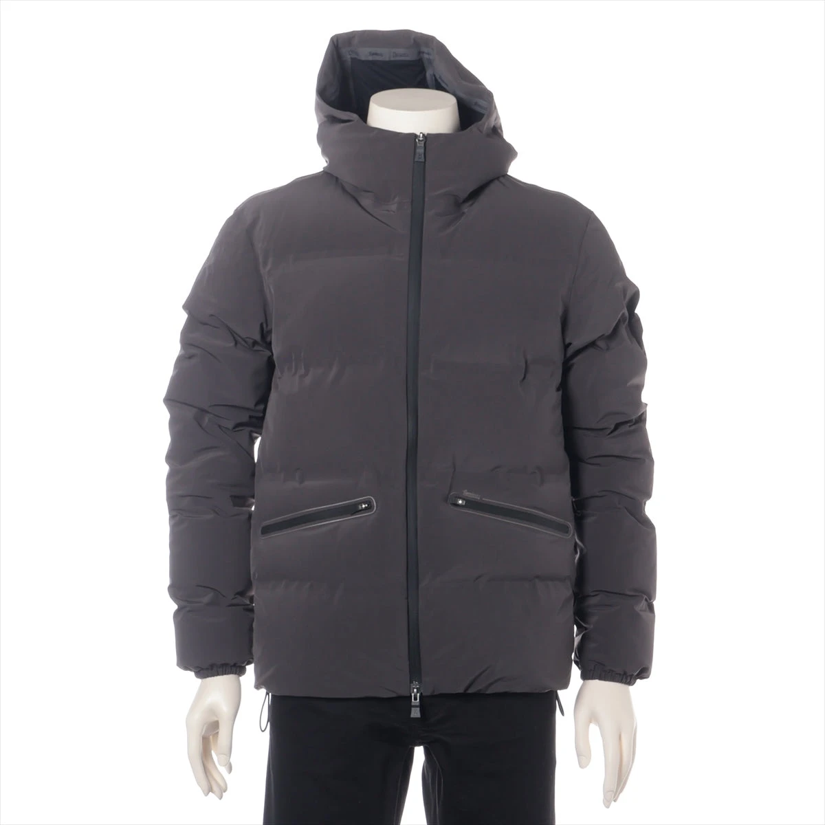 ヘルノ ナイロン×ポリウレタン ダウンジャケット 48 メンズ グレー