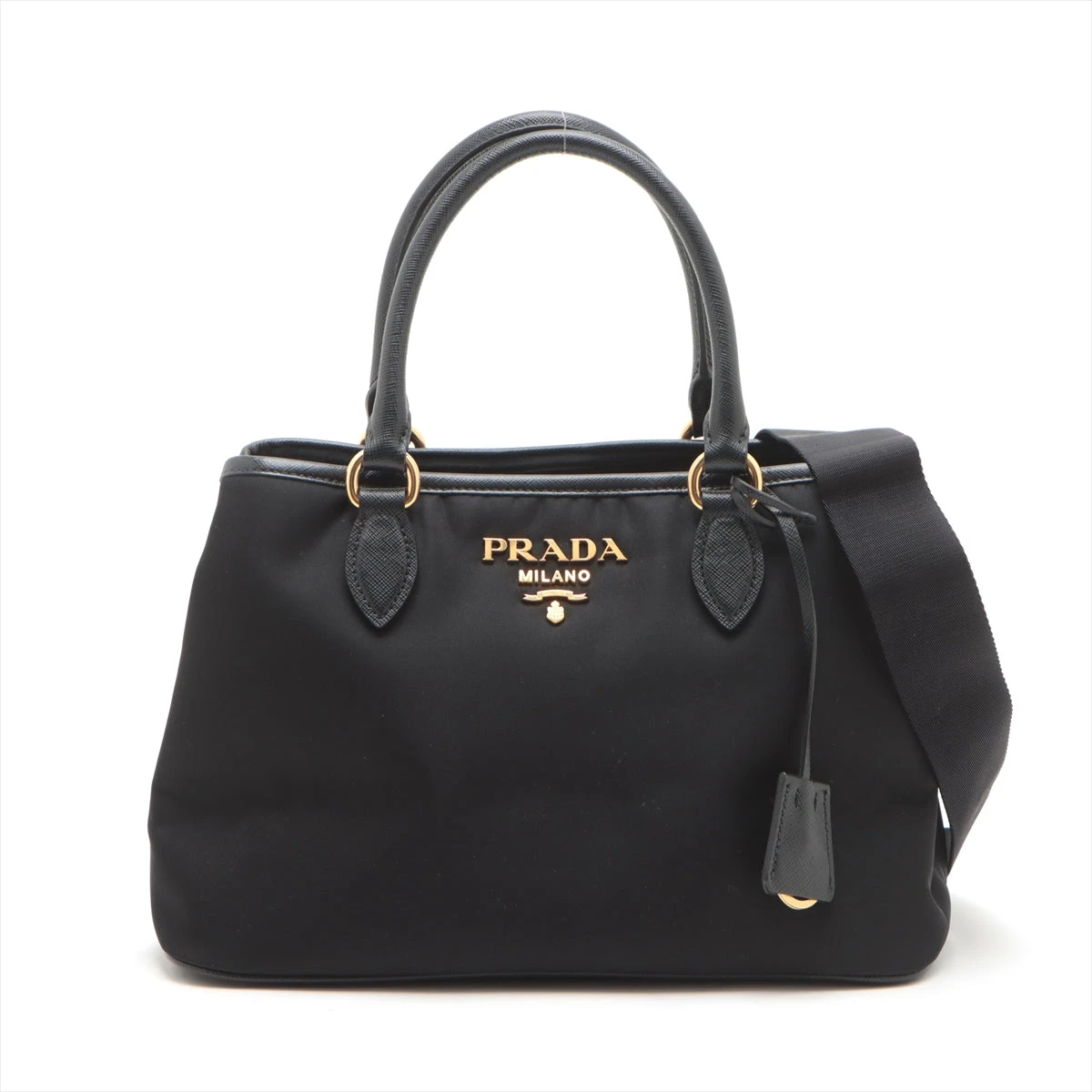 プラダ　テスート　ハンドバッグ プラダ テスート×サフィアーノ ナイロン×レザー 2WAY