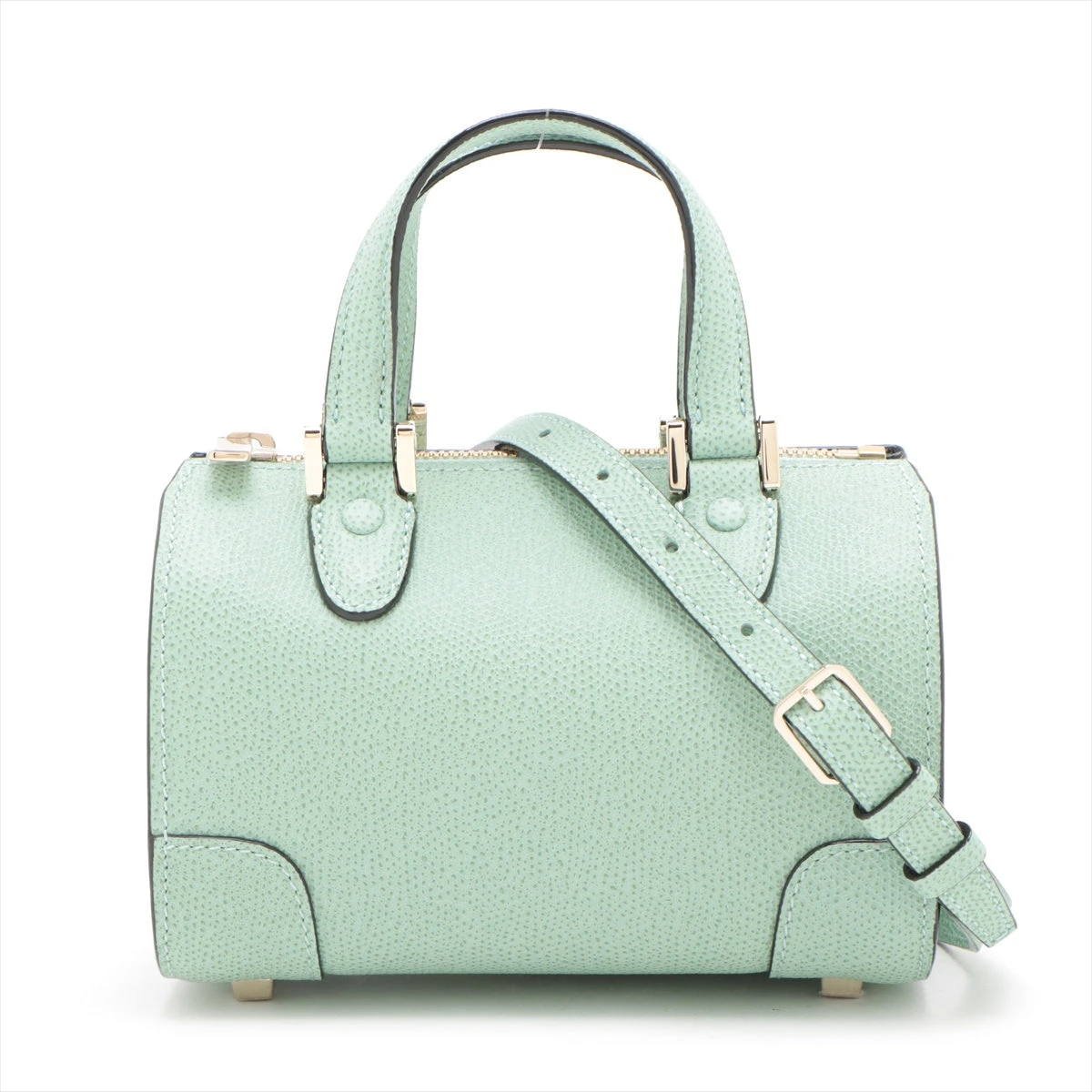 ヴァレクストラ バビラ マイクロ レザー 2WAYハンドバッグ グリーン