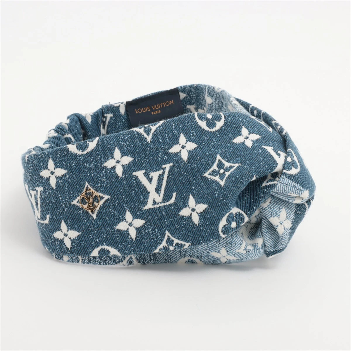 つけるだけでワンランクアップ Louis Vuittonデニムヘッドバンド ヴィトン M77470 ヘッドバンド デニム CC1221 ヘアバンド