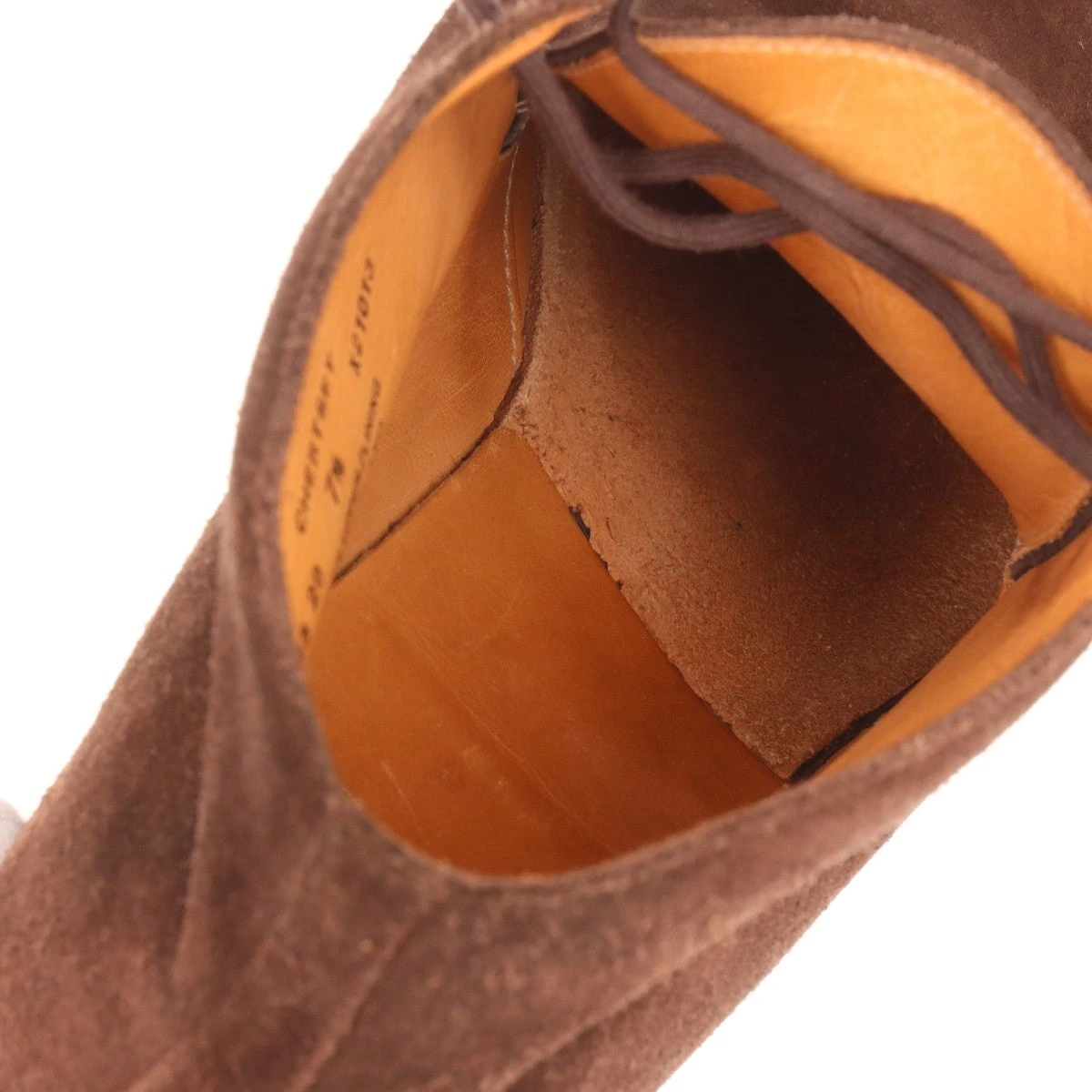 クロケットアンドジョーンズ　ベージュ スエード チャッカブーツ CROCKETT&JONES クロケット＆ジョーンズ CROCKETT＆JONES レペロ