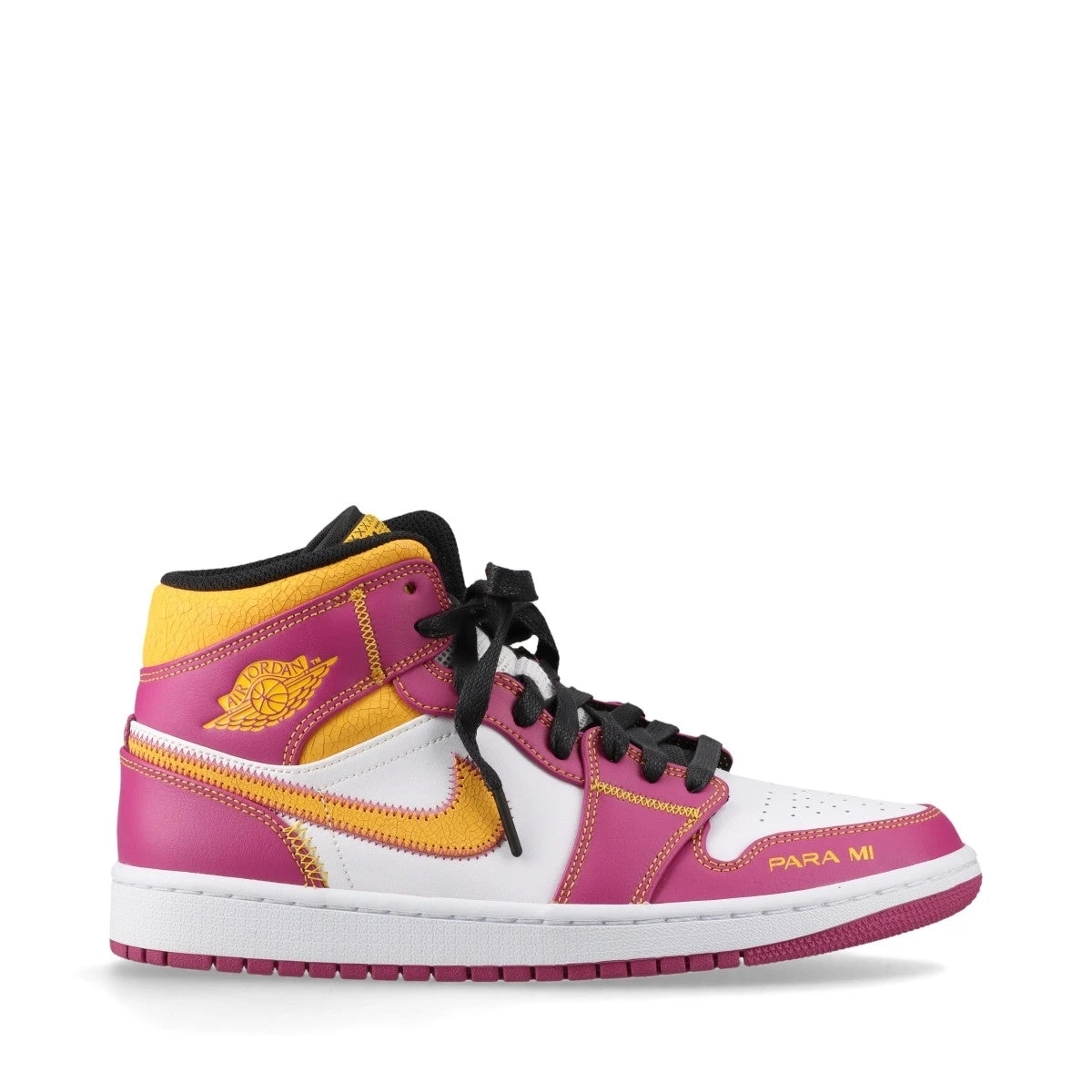 NIKE ハイカットスニーカー 紫/黄色 - メルカリ