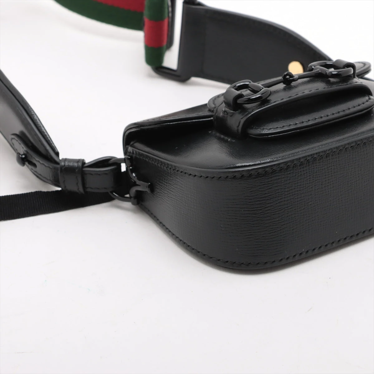 極美品 グッチ ウエストポーチ ホースビット スエード×レザー
