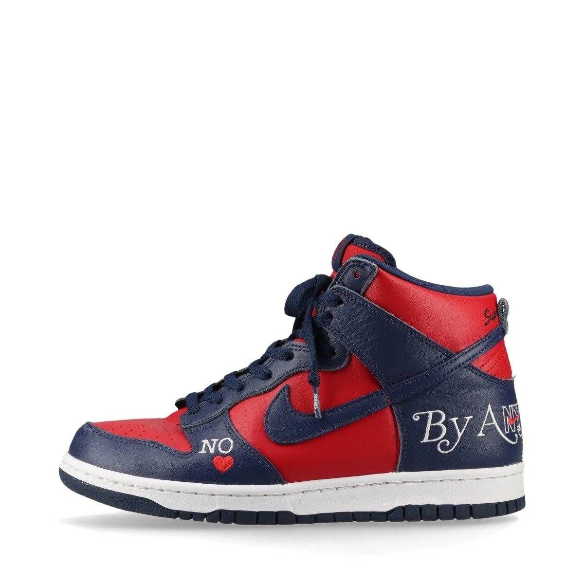 ナイキ×シュプリーム DUNK HIGH レザー ハイカットスニーカー 26.5cm 