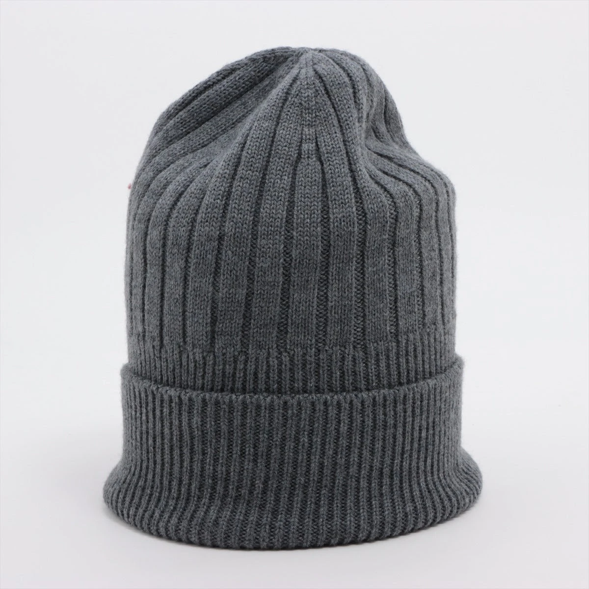 グッチ リブ ニットキャップ 59 ウール グレー A3455844｜中古ブランド 