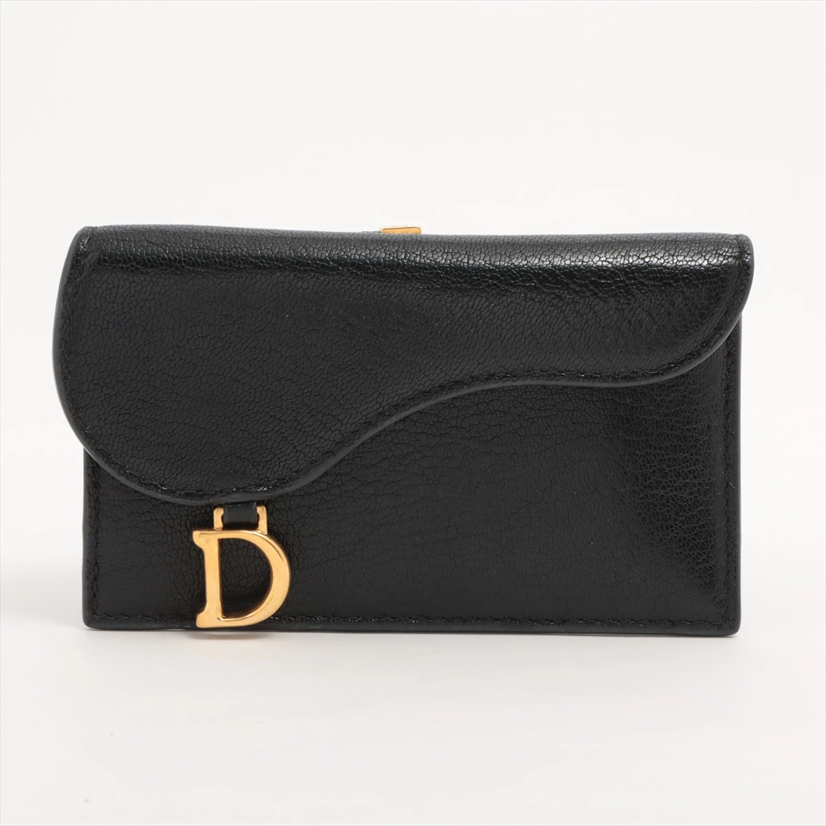 048 亜依様 SAINTLAURENT コインケース キャビアスキン レザー MADE IN JAPAN】栃木レザー 扇型コインケース（コインケース