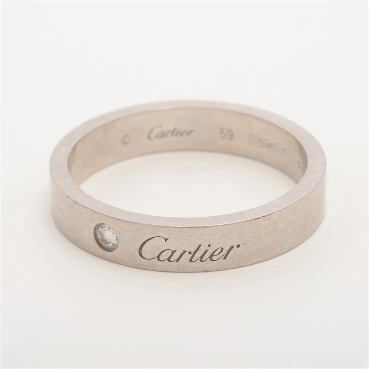 aluco様】Cartier 1粒ダイヤウェディングリング 7号pt950
