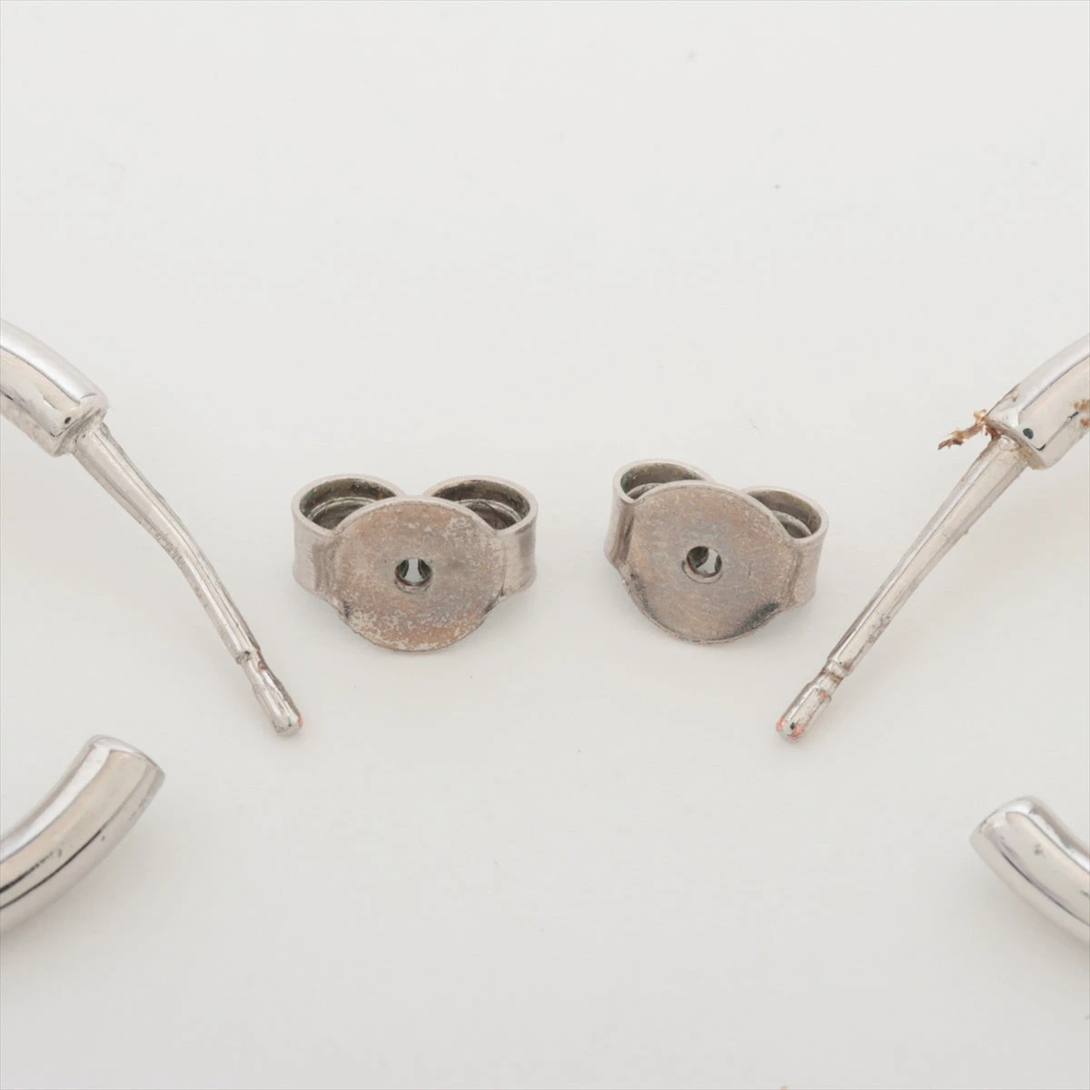 セリーヌ トリオンフ フープピアス メタル シルバー A3459680｜中古 