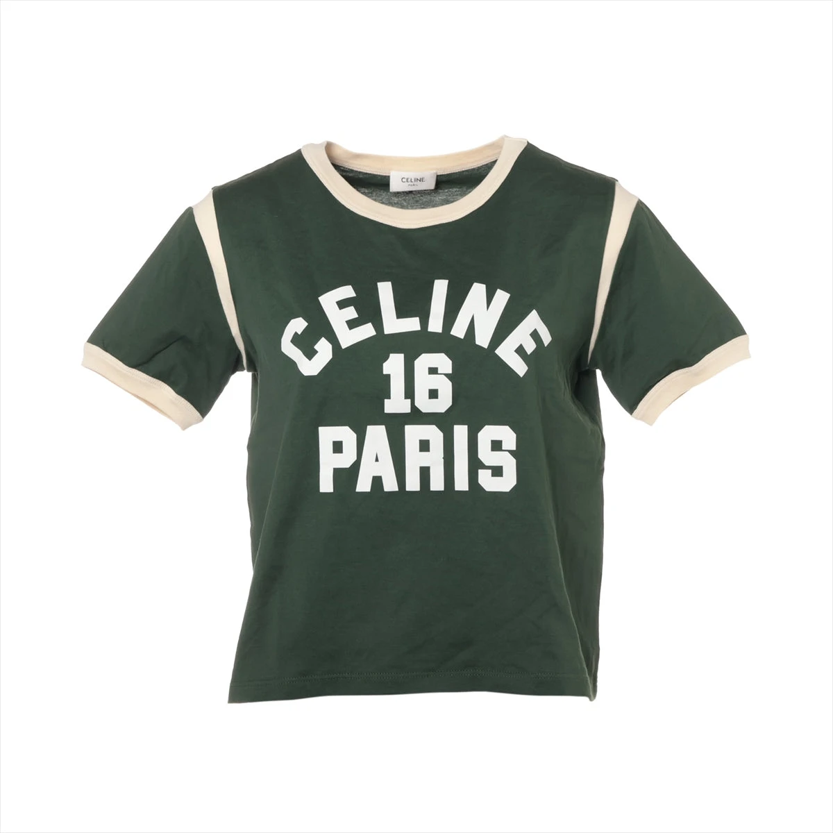 CELINE　Tシャツ　Lサイズ　ライムグリーン ＆プリントTシャツ＜ライムグリーン＞(XS ライムグリーン