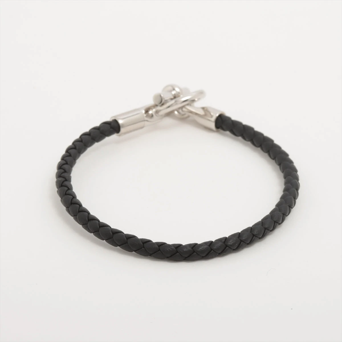 現行品✨未使用品✨エルメス GP×レザー グレナンH ブラック ブレスレット 現行品✨未使用品✨エルメス GP×レザー グレナンH ブラック