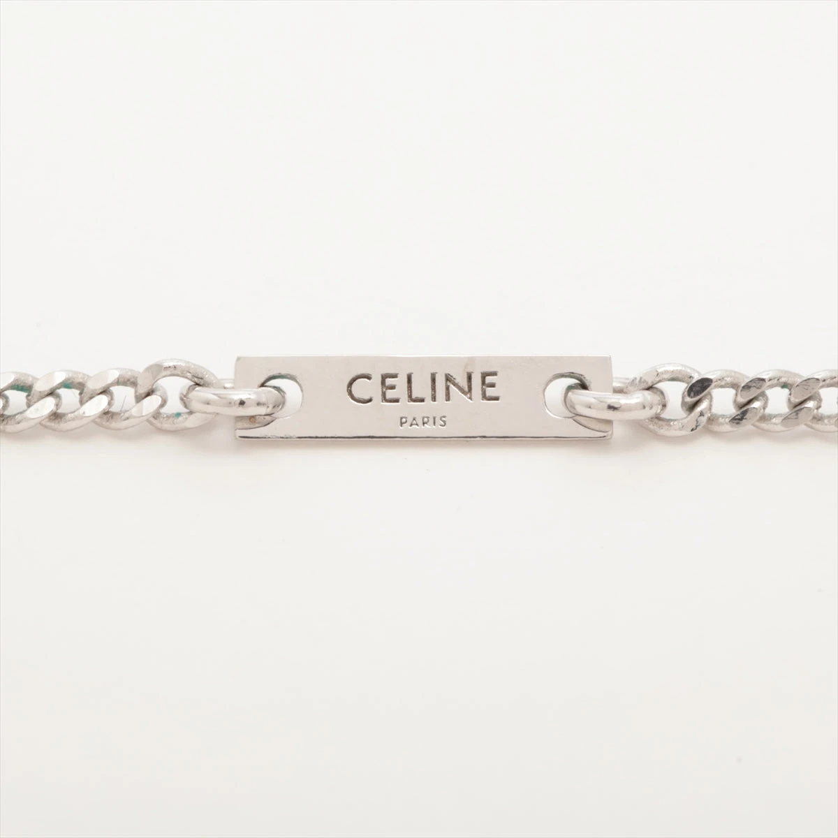 ●未使用級●　セリーヌ　トリオンフ　ラインストーン　ネックレス　シルバー　現行 ◇国内直営◇【CELINE】トリオンフ ラインストーン ネックレス
