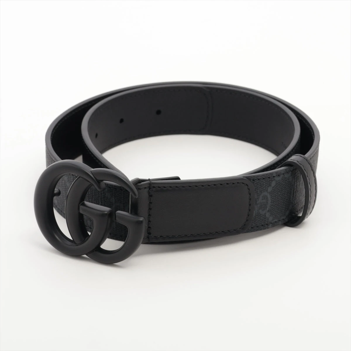 GUCCI GGマーモント レザー シルバー金具 ベルト 表記サイズ 75・30 GUCCI GGマーモント レザー シルバー金具 ベルト 表記サイズ 75