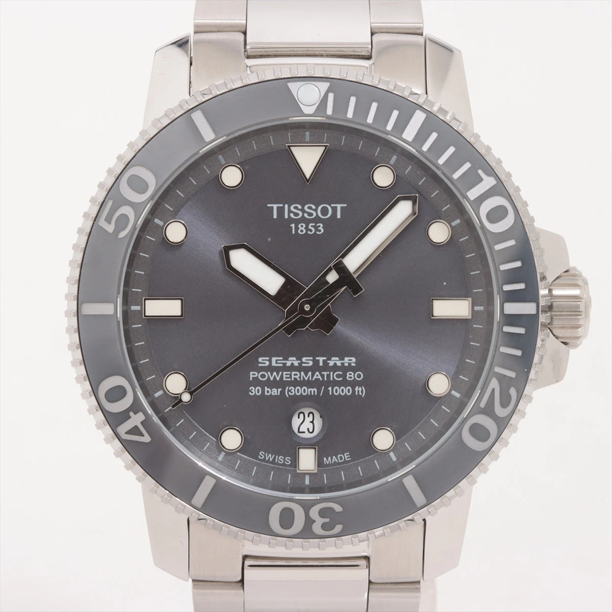 TISSOT シースター 1000 パワーマティック 80 文字盤グレー