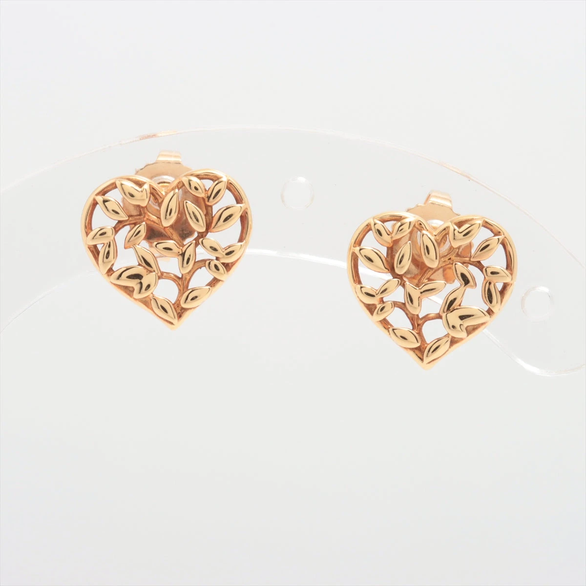 Tiffany オリーブ リーフ ハート ピアス